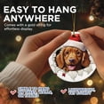 thumbnail image 4 of Irish Setter Dog Breed Ornament - Funny Dog Breakout Effect - for Dog Parent, Mom, Dad - Over 100 Designs to Choose from - 2.8" Round - Gold String Included - UV Printed Design - BMCO0288, 4 of 7