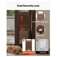 thumbnail image 5 of Dog Door for Sliding Glass Door, 75 7/8-80 11/16" Adjustable, Aluminum Frame, Locking, 13 5/8 x 23 5/8" Flap - Ideal for Large Dogs & Renters, 5 of 9