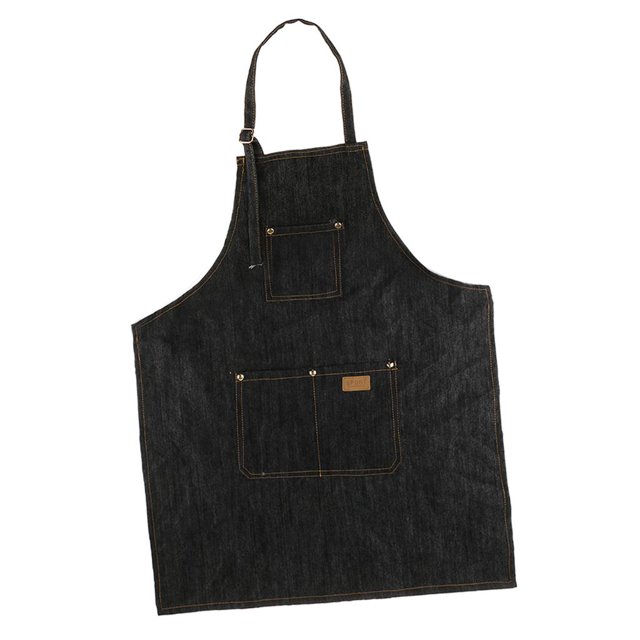 de Mezclil de 1 Pieza, de Mezclil de Trabajo para Hombres Y Mujeres con Bolsillo para Peluquerías de Peluquerí Baoblaze Vestido de la peluquería de Jean
