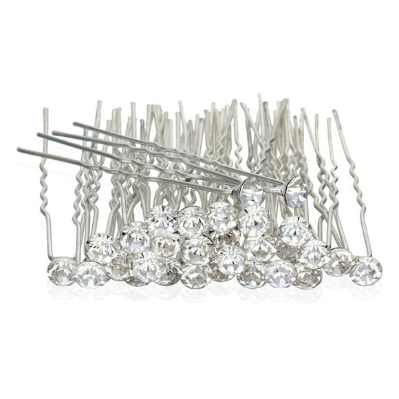 GBSTORE 12 Pcs Épingles à Cheveux en Strass Cristal Transparent Accessoires de Cheveux Magnifiques pour Chaque Occasion