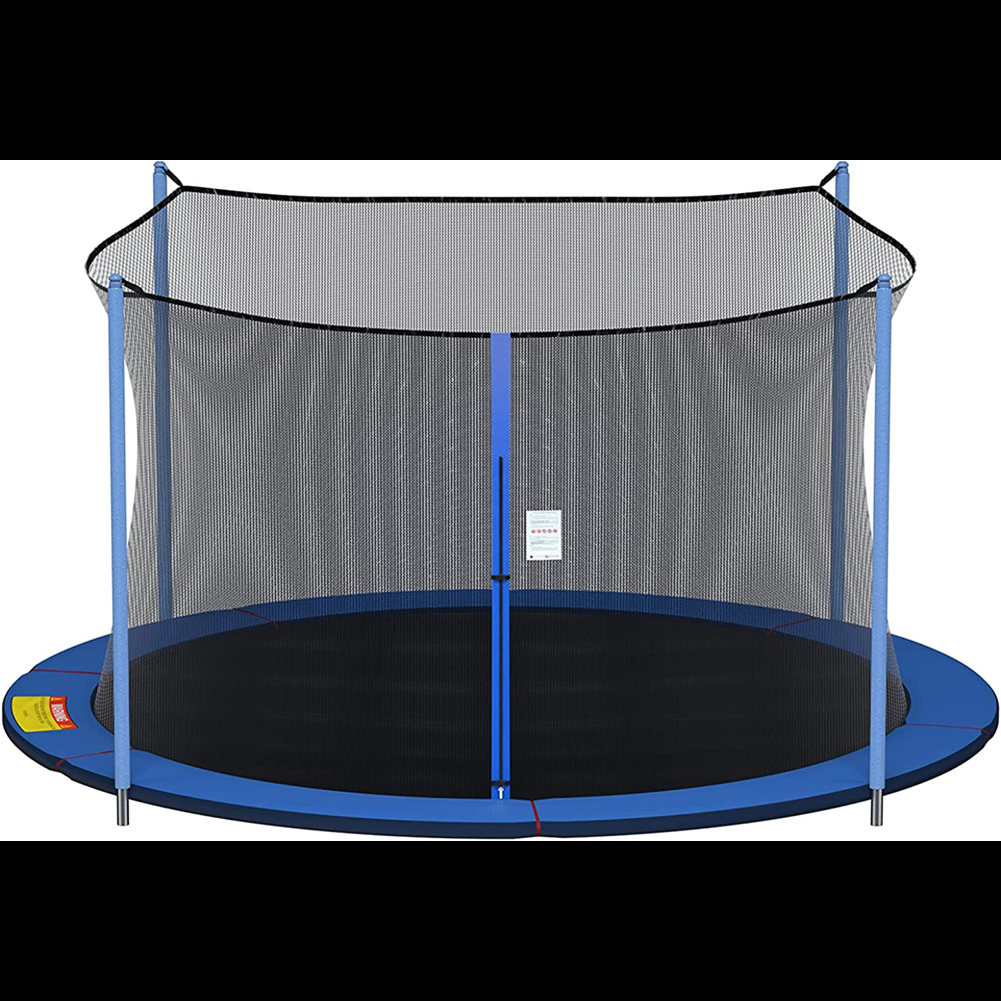 Safety net for 12' 13' 14' 15' round frame trampolines with 4 6 8 post