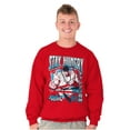 thumbnail image 5 of Street Fighter Ryu Stay Hungry Men's Crewneck Sweatshirt Brisco Brands S, 5 of 6