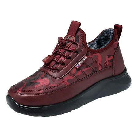 

HSMQHJWE Womens Sneaker Wedge Size 30 Women Sneaker Fashion Winter Women Sports Shoes Thick Bottom Flat Bottom Non Slip Camouflage Print Elastic Band Comfortable Velvet Warm City Womens Water Shoes