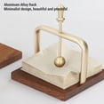 thumbnail image 4 of Servilletero de mesa, dispensador de servilletas con estante metálico con base de y barra central de metal sofistado para cocina, bar y restaurante, 4 of 7