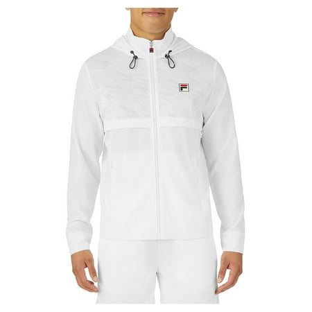 Fila Men`s Whiteline Tennis Track Jacket White ( SMALL )