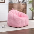 thumbnail image 5 of CQSXDA Giant Bean Bag Chair Sofa in Corduroy for Adults and Teens with Built-In Armrests for Any Living Space, Pink, 5 of 14