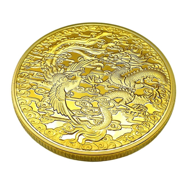 Moneda Conmemorativa de Aleación dos cara Arte de o Fénix/Ganado o /Sí o No de para Moneda Fénix Baoblaze Moneda conmemorativa de la aleación