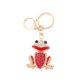 thumbnail image 1 of Llavero Creative Frog con forma de animal con diamantes de imitación rojos, 1 of 2