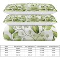 thumbnail image 2 of HAHDAXIA Plant Green Pattern Bedding Solid Comforter Set for All Seasons,3 Pieces(1 Comforter+2 Pillowcases),Soft Microfiber Bedding Set Twin(86"x70"), 2 of 7