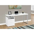thumbnail image 5 of Monarch Specialties Computer Desk, Home Office, Laptop, Storage Drawers, 60"L, Work, White Laminate, 5 of 5