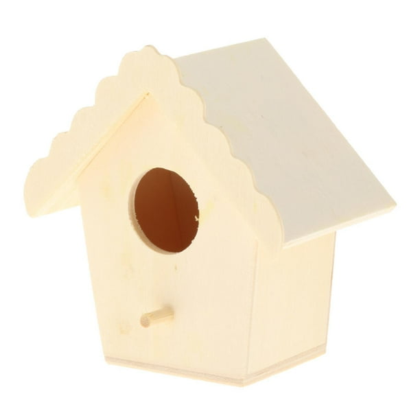 Comedero colgante de madera en forma de X para exteriores, ideal para balcón, jardín y parque. Style4