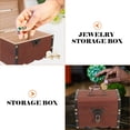 thumbnail image 2 of Miangastore Heart Lock Shape Retro Style Storage Container Coffee 1Pcs 6.88X5.11X5.11in, 2 of 9