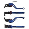 thumbnail image 2 of Blue CNC Shorty Brake Clutch Levers Yamaha YZF 05-14 R6 04-08 R1 06 07 R6S (EU), 2 of 5