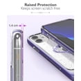thumbnail image 4 of Vena vLove Glitter Clear Case Compatible with Apple iPhone 11 (6.1"-inch 2019), Heart Shape (CornerGuard Protection) Dual Layer Slim Hybrid Clear Bumper Case Cover - Purple, 4 of 7