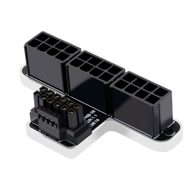 Tarjeta gráfica serie 3X8P a 40 ATX 3.0 12 V HPWR 12+4P 600 W, conector de dirección asistida de 180 grados, color plateado B