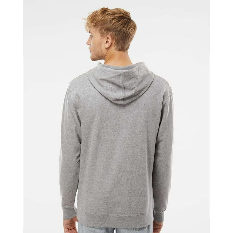 Independent Trading SS4500 Midweight Hooded Pullover Sweatshirt-Grey  Heather-SM