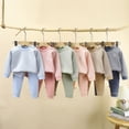 thumbnail image 4 of Gibobby Toddler Boys Pajamas Baby & Toddler Boy Striped Pajamas Set 2-Piece Long Sleeve Soft Sleepwear Cozy Fall Winter for 1t 2t 3t 4t 5t 6t Boy Toddler Boys Clothes,Pink,Size 3-4 Years, 4 of 5