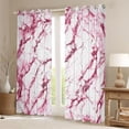 thumbnail image 2 of Castle Fairy Boys Girls Abstract Gradient Marble Black Out Curtains,Stone Pattern Curtains Pack of 2 (42x63 Each),Pink White Bedroom Curtains,Breathable Home Decor, 2 of 6
