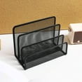 thumbnail image 1 of UPOUART Office Document Organizer File Organiser with Three Section Design Black 1 Set, 1 of 6