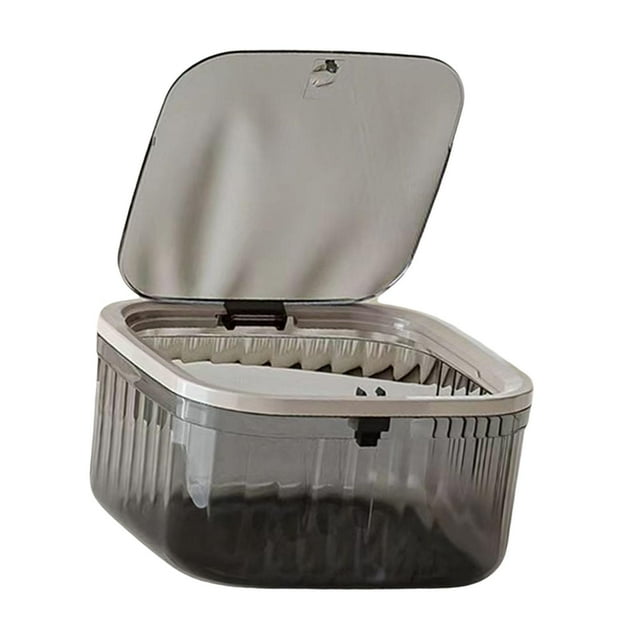Mini bote de basura de escritorio, cesto para basura, cubo para papel de desecho, cubo para basura, cesto para basura Gris 153x153x83cm