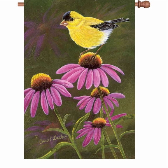 Premier House Size Flag - Goldfinch On Cone