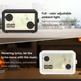 thumbnail image 6 of AEEZO Bluetooth Speaker,with HD sound Hi-Fi Soundbar Speaker and Transparent Glass Screen, Dynamic Floating Lyrics, Digital Frame Function, LED Light Show,2.4G Wifi - White, 6 of 7