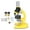 Yellow, variant on Toy Kids Microscope Kit LED 1200X Microscope with Specimen Slides Science Educational Toy Birthday Gift