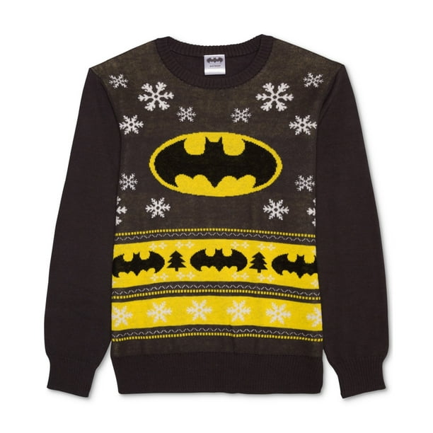 Sueter Ugly Christmas de Batman para hombre gris XX Large Batman Pull over Bodega Aurrera en linea
