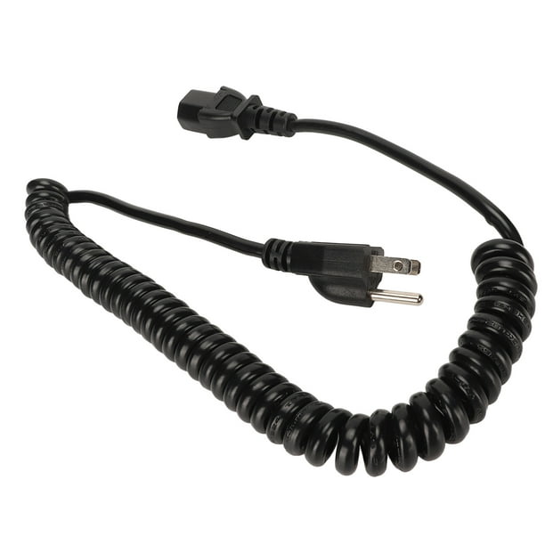 Prong Power Spring Cable,3 Prong AC Power Prong AC Power Cord Power Supply  Coiled Cable True to Its Promise 