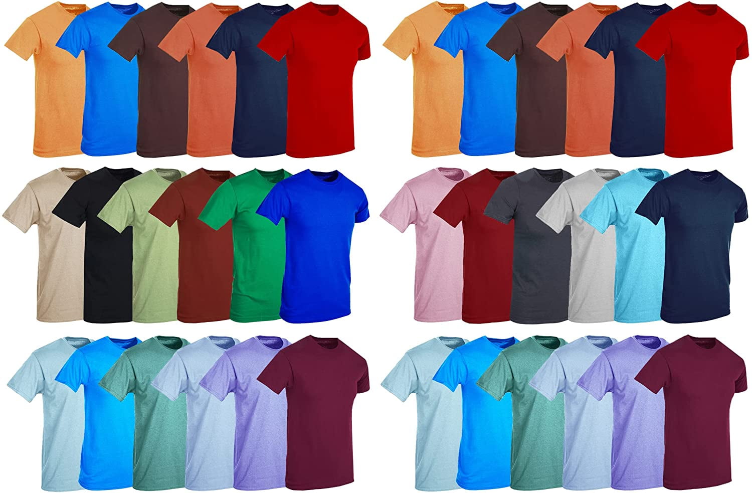 BILLIONHATS 36 Pack Mens Cotton Short 