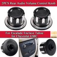 thumbnail image 1 of ALLTIMES 2PCS Rear Audio Volume Control Knob for Escalade Enclave Tahoe for Chevrolet GMC, Black Aluminum Alloy Anodization CNC Technology, 1 of 9