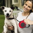 thumbnail image 2 of Correa retráctil para perros pequeños, se puede extender hasta 5 m, adecuada para perros pequeños y medianos (roja)., 2 of 5