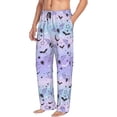 thumbnail image 2 of Cute Bats Starry Sky Star Moon Men'S Pajama Pants Soft Sleep Lounge Pants Pjs Bottoms With Pockets 3x-Large, 2 of 6