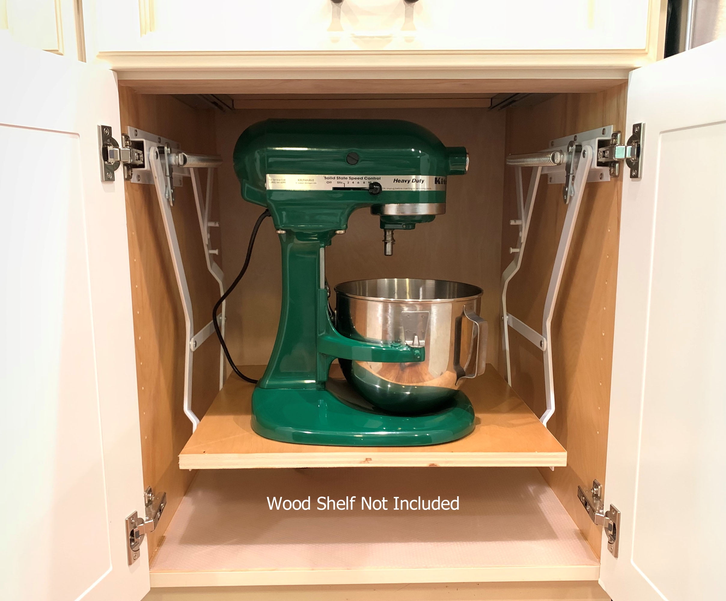 Wood Technology Kitchen Appliance and Mixer Lift, White, For Heavy Appliance  Storage and Space Savings 