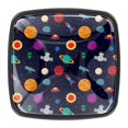thumbnail image 1 of 4 Pcs Square Cabinet Handle Cupboard Knob Drawer Pulls Handle Outer Space Drawer Knobs with Screws Furniture Decoration, 1 of 5