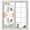 White, variant on Happy Easter Window Privacy Film, Spring Watercolor Bunny Eggs Flowers Pink Static Cling UV Sun Blocking Heat Control Window Tint Day and Night, Non-Adhesive One Way Privacy Cover 19.6''x39.3''