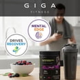 thumbnail image 3 of Giga Fitness CreaGreens, Creatine Monohydrate + Superfood Greens Powder, Mixed Berry, 35 Servings, 3 of 6