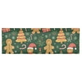 thumbnail image 6 of Yayeee Kitchen Valance Rod Pocket 54" x 18" Living Room Window Curtain, Beige Christmas Gingerbread, 6 of 6