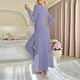 thumbnail image 4 of Pincandy Women's Solid Color Pajama Set - Crew Neck Long Sleeve Top & Pants, Casual & Comfortable for Homewear, 4 of 6