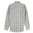 thumbnail image 2 of Perry Ellis Mens Tattersall Button Up Shirt, Grey, Small, 2 of 2