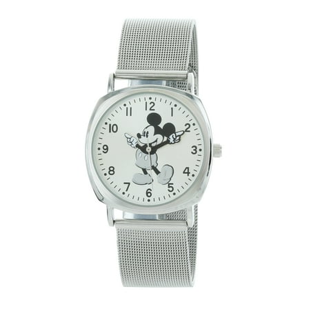 Cute Charming Disney Unisex Mickey Mouse Gold Tone Mesh Band Analog Watch MK8002-AB