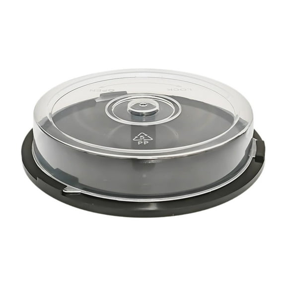 Almencla Empty CD Storage Bucket DVD Storage Holder for 10 Discs Organizing Stackable for Home Travel Disc Storage Container CD Holder