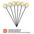 thumbnail image 5 of Usloyux under $5 Solar Plants Lights, 6PC Outdoor Garden Stake Lights with Auto On/Off, Waterproof LED Lawn Decor for Yard and Pathway, Decorative Solar Powered Lamp for Camping and Courtyard, 5 of 9