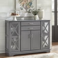 thumbnail image 5 of Simple Living  Kendall Modern Farmhouse Buffet/Sideboard Walnut Walnut Finish, 5 of 5