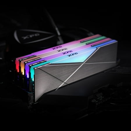 ADATA - XPG SPECTRIX AX4U320016G16A-DT50 D50 32GB 2x 16GB 3.2GHz CL16 RGB Desktop Memory - Gray