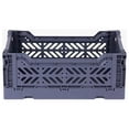 thumbnail image 4 of Foldable Storage Bins, Plastic Crate for Storage, Collapsible Crate, Utility Stackable Box Small Cobalt Blue, 4 of 5