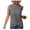 Tank Tops for Women Plus Size-Gray, variant on Tank Tops with Built in Bras Women's Summer New Fashion Slim Hole Hole Solid Color Kink CrewNeck Vest Brown L