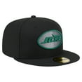 thumbnail image 3 of Men's New Era  Black New York Jets Color Pop 59FIFTY Fitted Hat, 3 of 5
