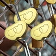 thumbnail image 4 of Love Heart Lock Heart Padlocks Love You Forever Letters Double Hearts Ornament, 4 of 12