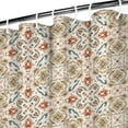 thumbnail image 3 of Beige Geometric Pattern Shower Curtain 36"x72" ,Bathroom Decorative Shower Curtains Set with 12 Hooks,Modern Waterproof Washable Shower Curtain, 3 of 6